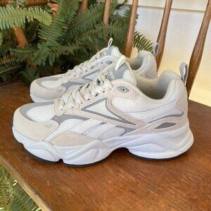 Reebok Royal Charge Y2K Chunky Beige White Leather Run AR30246W Womens  EUC